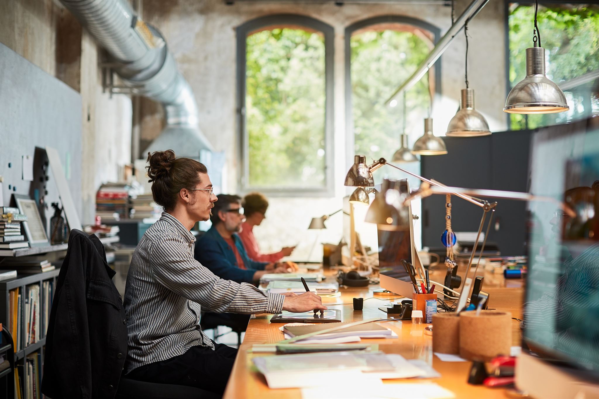 オフィス内の人